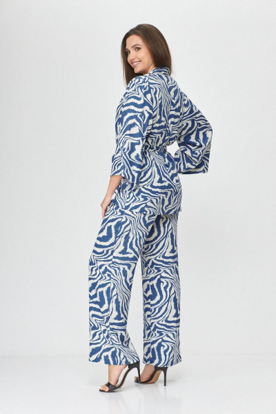 Брюки, жакет Abbi 5005 голубой - фото 3