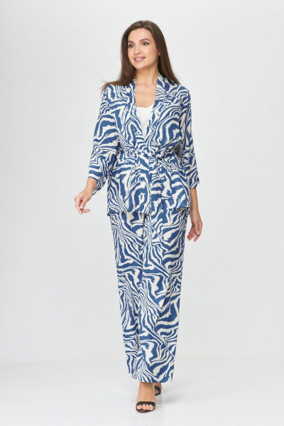 Брюки, жакет Abbi 5005 голубой - фото 13