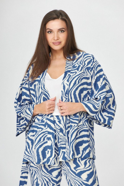 Брюки, жакет Abbi 5005 голубой - фото 4