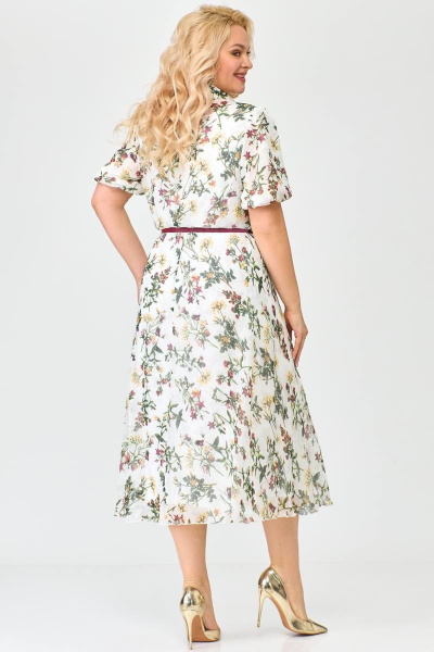 Летнее платье из шифона с приталенным верхом и юбкой по косой Slaviaelit 523 - фото 2