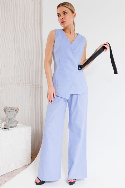 Брюки, жилет Ambera Style 2014-1 голубой - фото 7