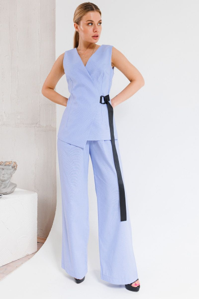 Брюки, жилет Ambera Style 2014-1 голубой - фото 6