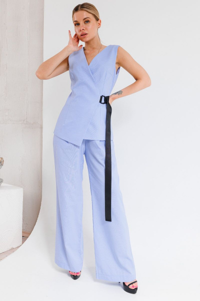 Брюки, жилет Ambera Style 2014-1 голубой - фото 5