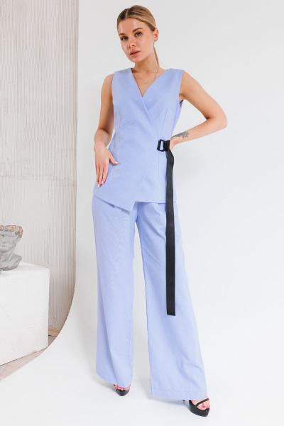 Брюки, жилет Ambera Style 2014-1 голубой - фото 1