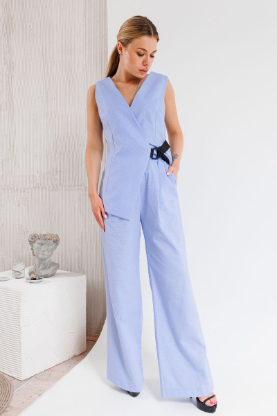 Брюки, жилет Ambera Style 2014-1 голубой - фото 4