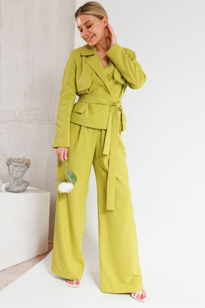 Брюки, жакет Amberа Style 2030 горчица - фото 6