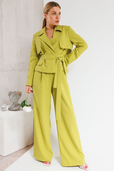 Брюки, жакет Amberа Style 2030 горчица - фото 1