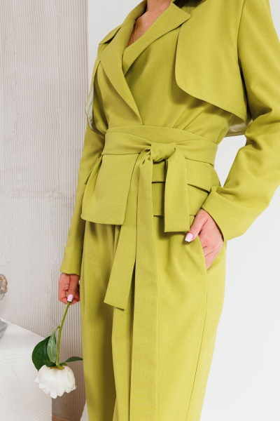 Брюки, жакет Amberа Style 2030 горчица - фото 3