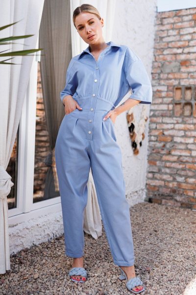 Комбинезон Ambera Style 1048 голубой - фото 1