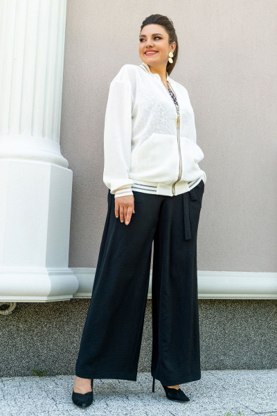 Жакет- бомбер из сетки для повседневных луків Andina 515 молоко - фото 20