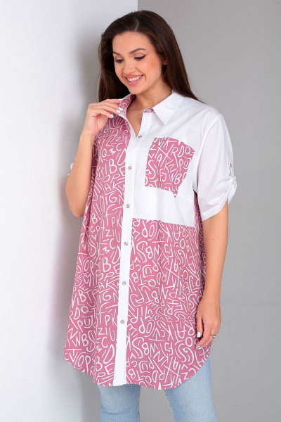 Джемпер-тунка из вискозы с элегантным свободным силуэтом Таир-Гранд 62360 клевер - фото 3