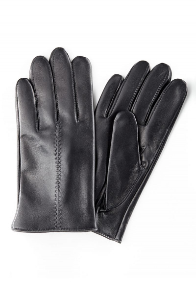 Зимние перчатки из овчины с шерстью на каждый день ACCENT 860 черный - фото 1