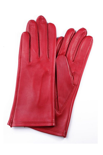 Красные перчатки из натуральной овчины без подкладки ACCENT 418р красный - фото 1