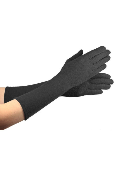 Демисезонные перчатки из трикотажа на каждый день ACCENT 1136т черный - фото 2