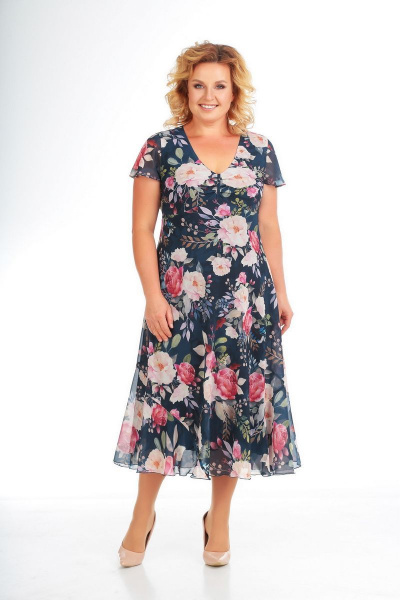 Жакет, платье Slaviaelit 166-2 букет - фото 2