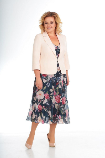 Жакет, платье Slaviaelit 166-2 букет - фото 1