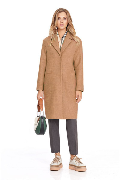 Пальто PiRS 814 светло-коричневый - фото 1