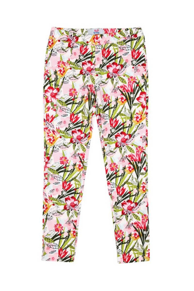 Демисезонные разноцветные леггинсы из трикотажа Bell Bimbo 180082 набивной - фото 1