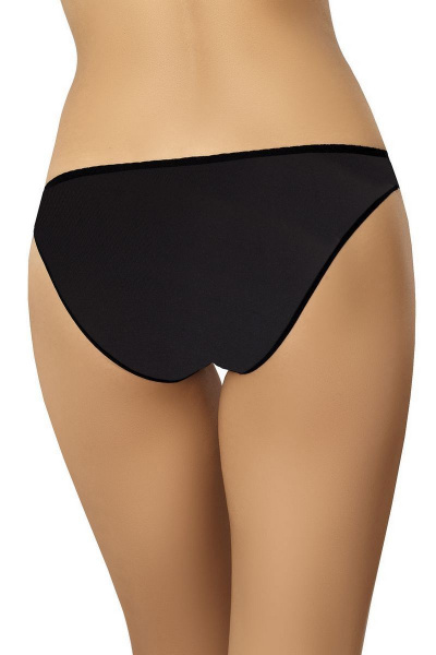 Черные хлопковые трусы-слип из эластичного полотна Teyli 130 черный - фото 2