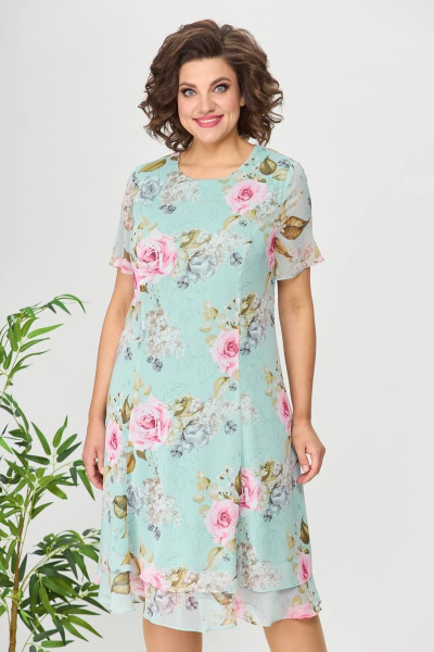 Платье Moda Versal П2383 бирюза - фото 5