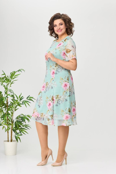 Платье Moda Versal П2383 бирюза - фото 4