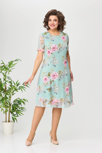 Платье Moda Versal П2383 бирюза - фото 2