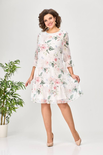 Платье Moda Versal П2328 молочный - фото 3