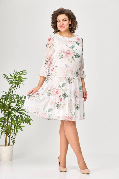 Платье Moda Versal П2328 молочный - фото 1