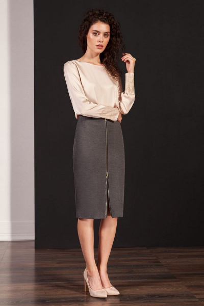 Юбка Nova Line 3556 серый - фото 1