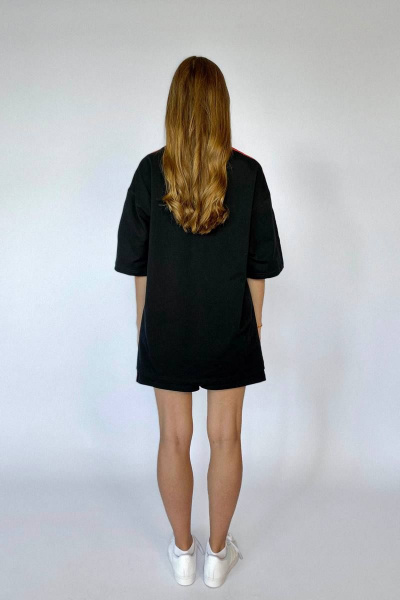 Майка, шорты А2ГА R3 черный - фото 3