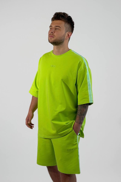 Майка, шорты А2ГА R1 салат - фото 1