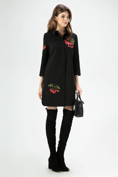 Платье Панда 416185 черный - фото 1