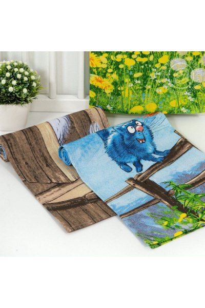 Полотенце АРТПОСТЕЛЬ НЗ_ПКР45.60 твикс - фото 2