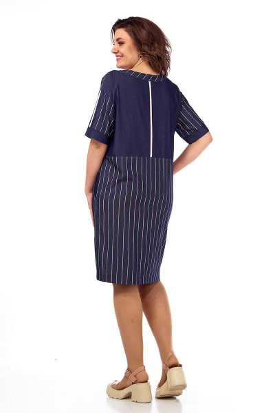 Платье Lady Style Classic 1550/3 темно-синий - фото 3