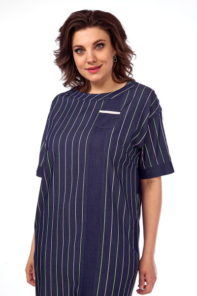 Платье Lady Style Classic 1550/3 темно-синий - фото 2