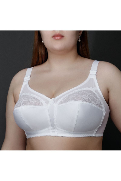 Бюстгальтер на каждый день из трикотажа Verally 213-5 белый - фото 2