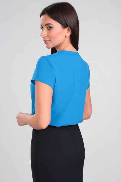 Блуза LeNata 11856 лазурный - фото 4