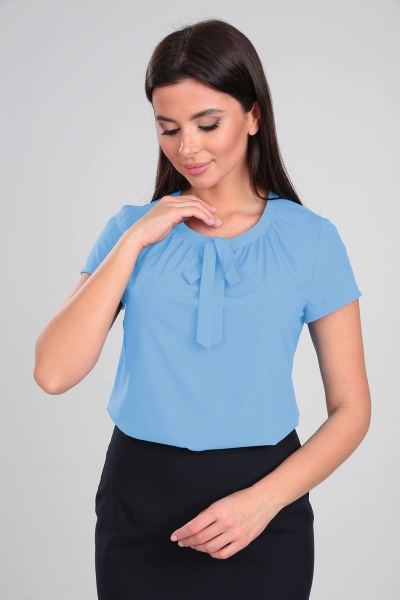 Блуза LeNata 11856 голубой - фото 3