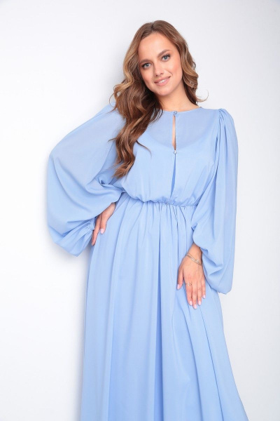 Платье Lady Line 552 голубой - фото 12