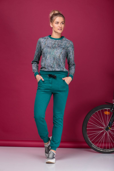 Костюм брюки и джемпер из трикотажа с люрексом HIT 3058 - фото 2