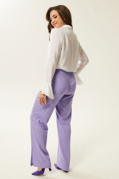 Брюки Mislana С966 сирень - фото 7