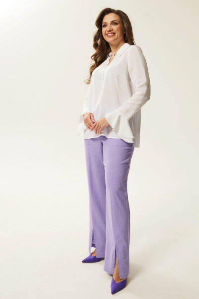 Брюки Mislana С966 сирень - фото 3
