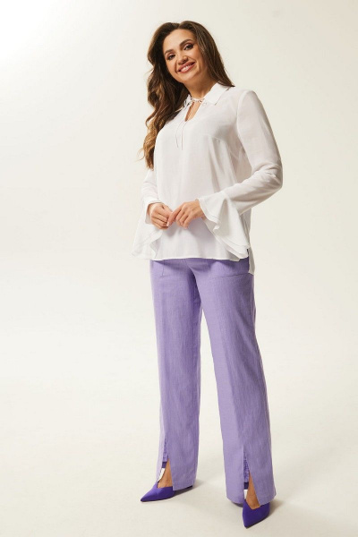 Брюки Mislana С966 сирень - фото 2