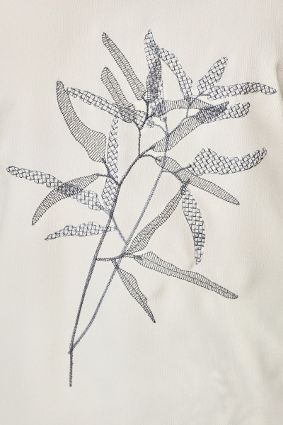 Блуза летняя шифоновая с вышивкой и коротким рукавом Angelina & Сompany 842 - фото 9