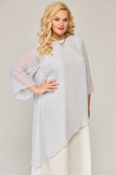 Шифоновое платье с двухслойной юбкой и разрезами Angelina & Сo 853 - фото 7