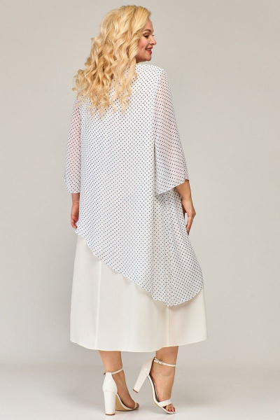 Шифоновое платье с двухслойной юбкой и разрезами Angelina & Сo 853 - фото 2