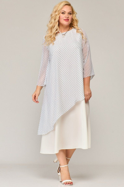 Шифоновое платье с двухслойной юбкой и разрезами Angelina & Сo 853 - фото 1