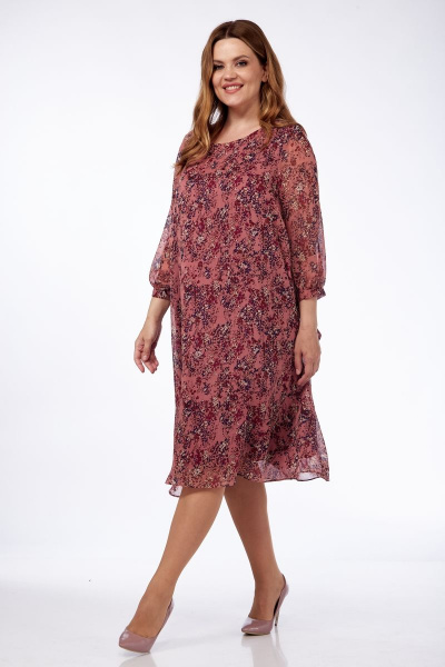 Платье Michel chic 2127 розовый - фото 5