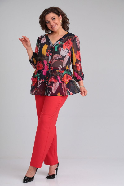 Блуза, брюки Mubliz 066 красный - фото 5