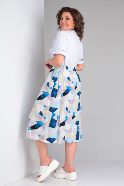 Майка, юбка VIA-Mod 553 синий - фото 4